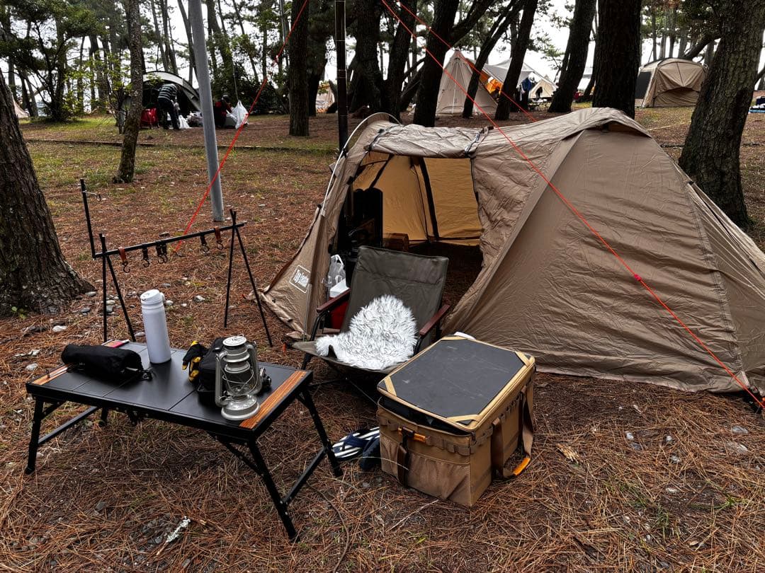 前室あり薪ストーブ設置可能テント