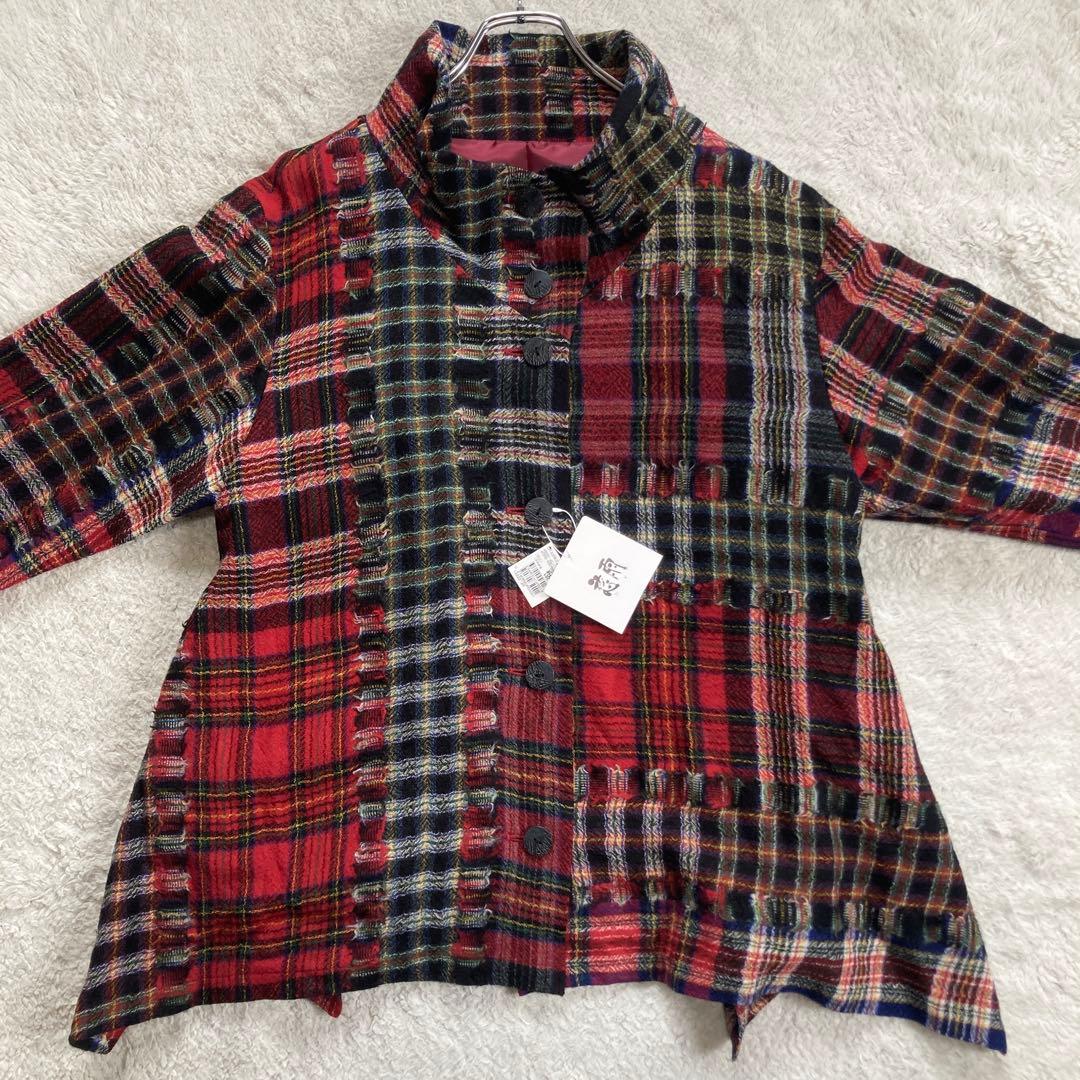 極美品・2024年モデル・完売品✨慈雨　ダブルカットタータン ジャケット