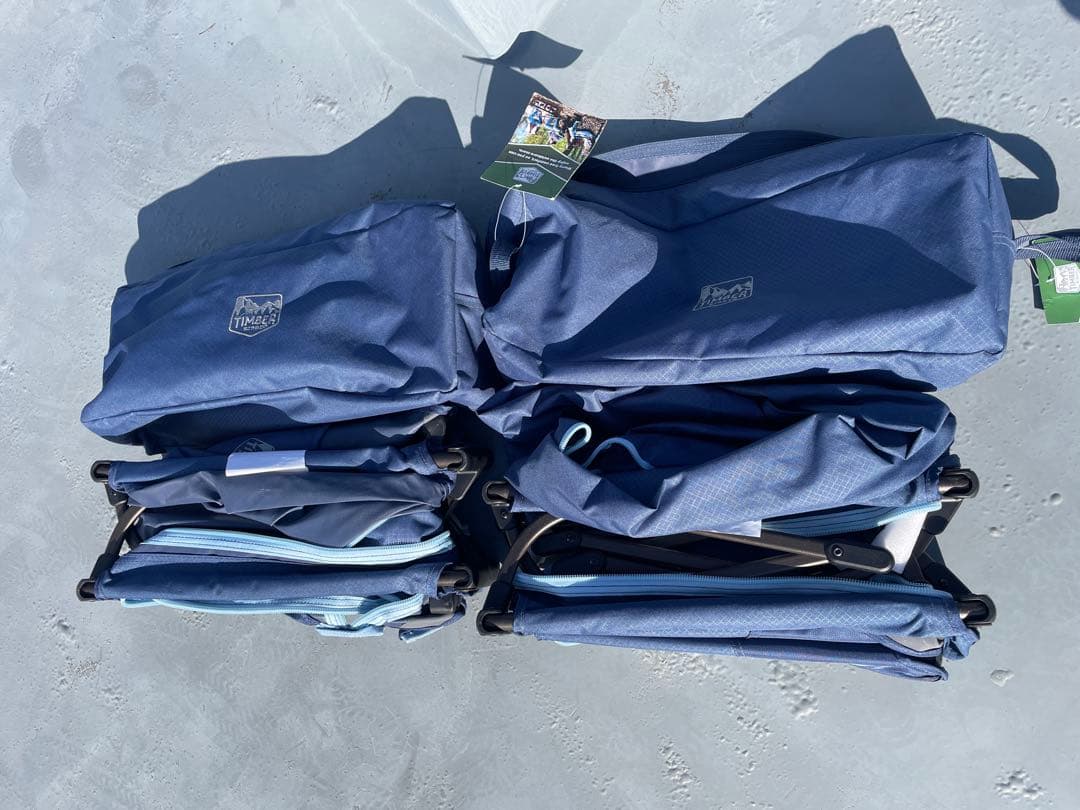 真也　2個セット　美品　Timber Ridge 組立式コット ネイビー