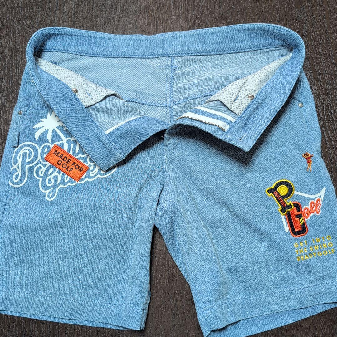 PEARLY GATES パーリーゲイツ☆ライトブルー ショートパンツ5