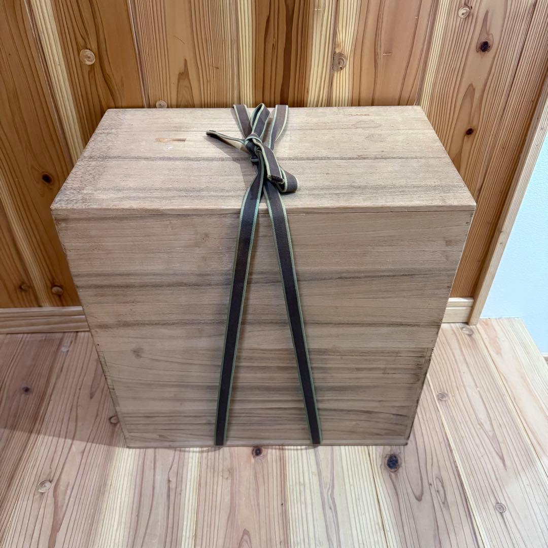 石原祥嗣　本人作　「暗泥彩花器」　高さ39cm 共箱　エントランス　オブジェ