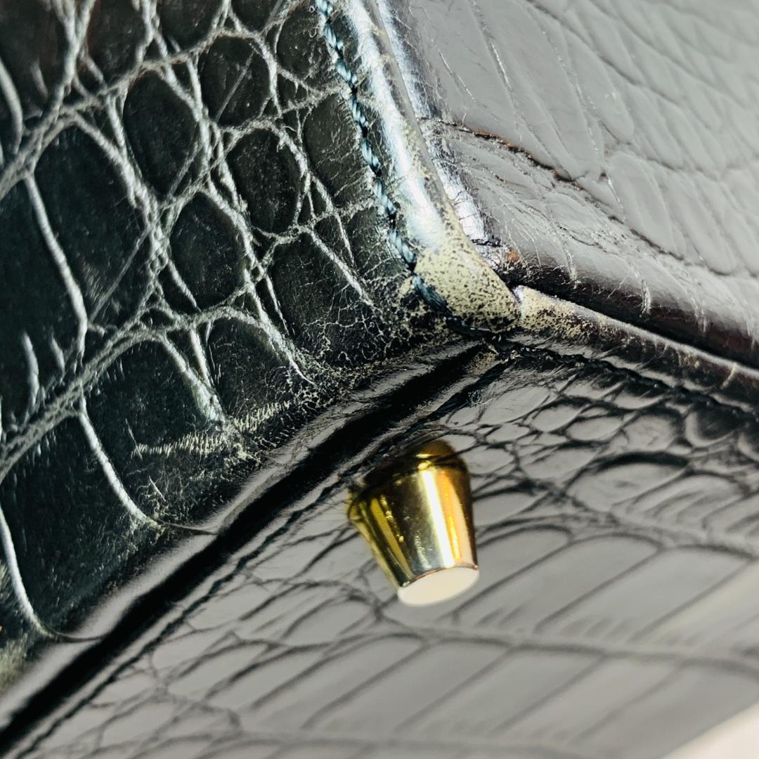 パ*ム様 ジャンニヴェルサーチ ハンドバッグ バニティバッグ サンバースト クロ