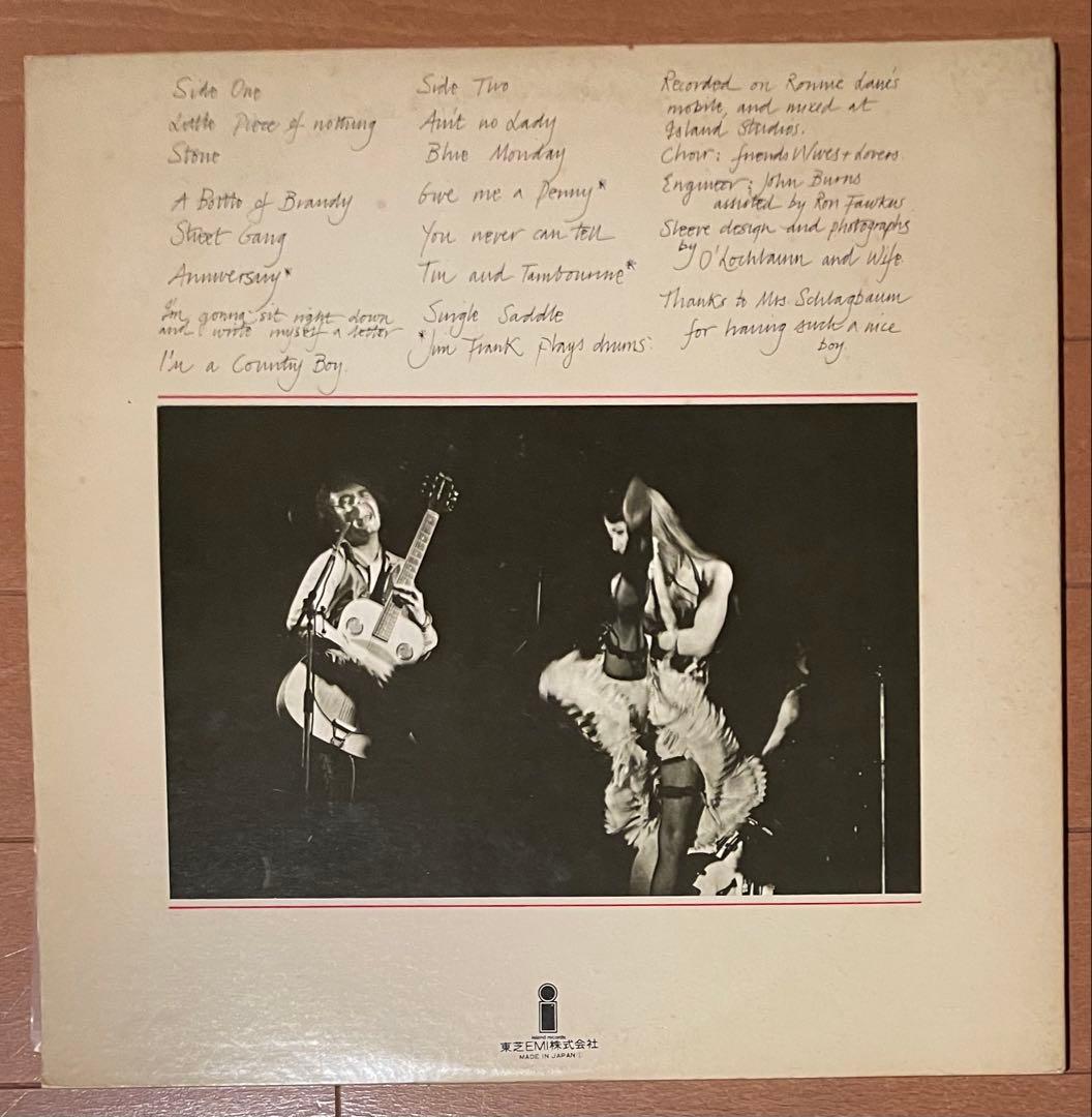 国内初盤　ロニー・レイン　スリム・チャンス　見開きゲートフォルドジャケ