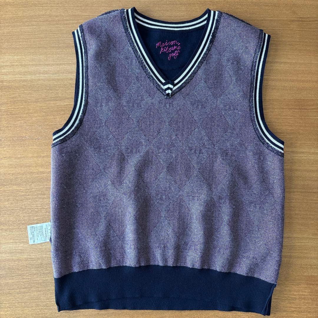 MAISON KITSUNE メゾンキツネ ゴルフ ベスト S 中古品