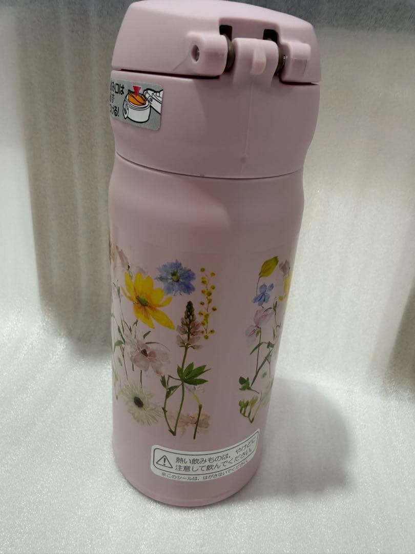 サーモス　 日比谷花壇　 ステンレス製携帯用まほうびん　ピンク　350ml×2個
