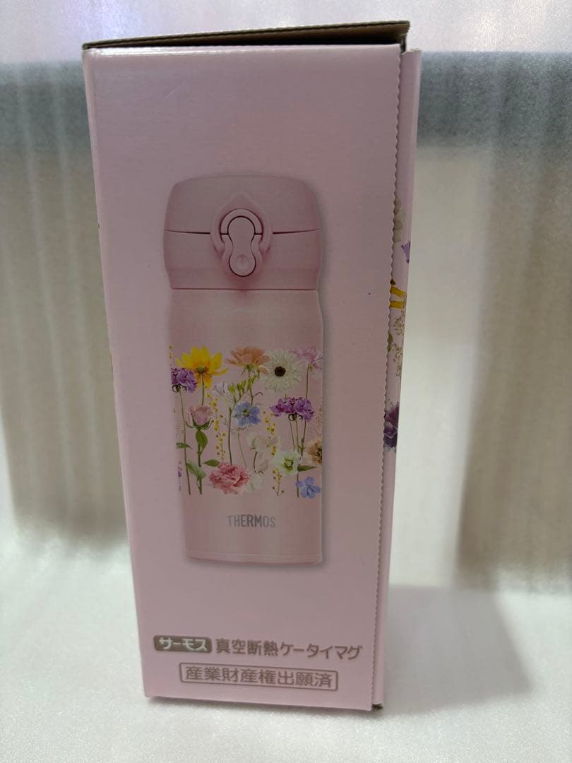 サーモス　 日比谷花壇　 ステンレス製携帯用まほうびん　ピンク　350ml×2個