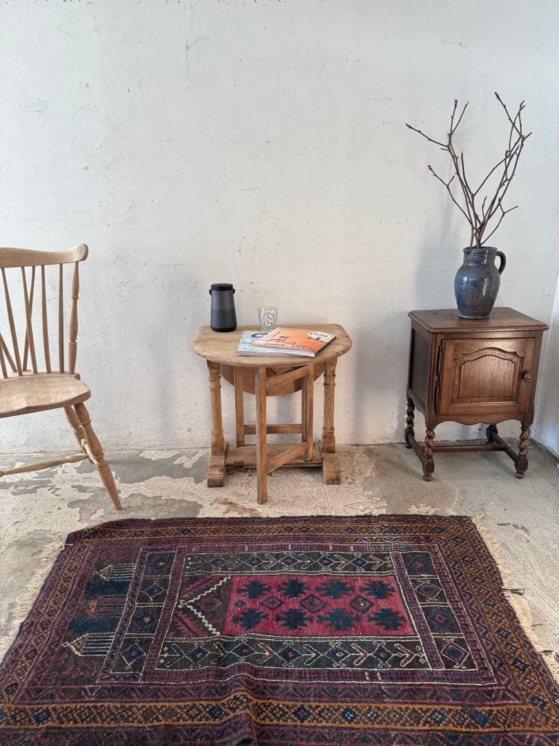 ビンテージ　ゲートレッグテーブル ドロップリーフテーブル 剥離