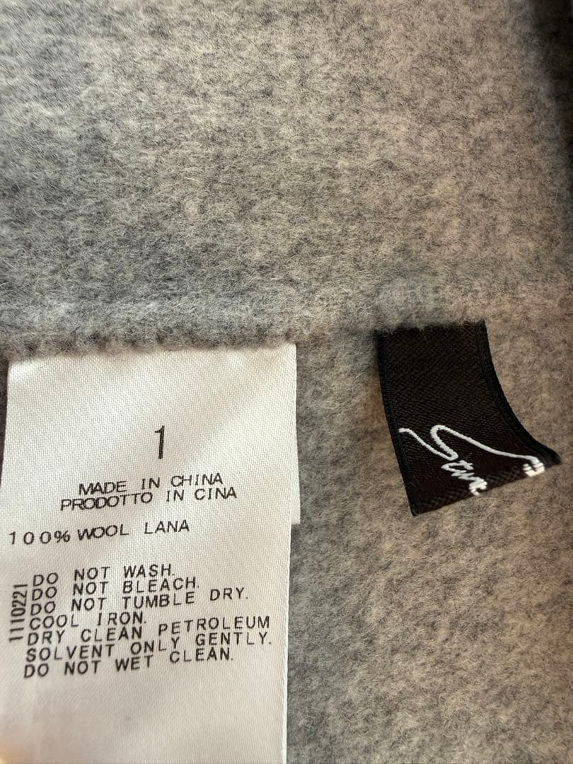 スタニングルアー　ウールリバーポンチョ　グレー