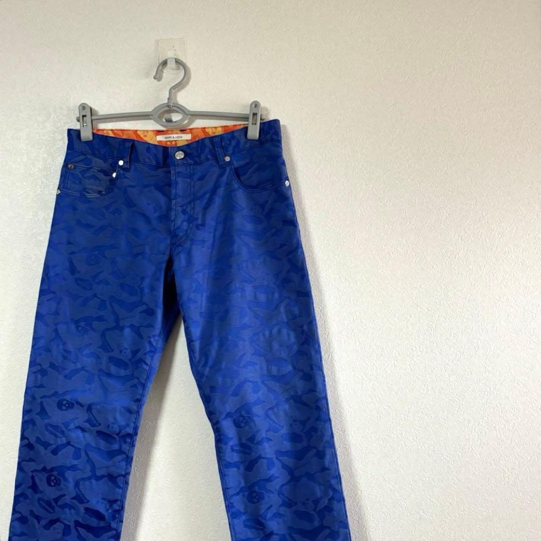 MARK&LONA マークアンドロナ　ゴルフパンツ　総柄　M