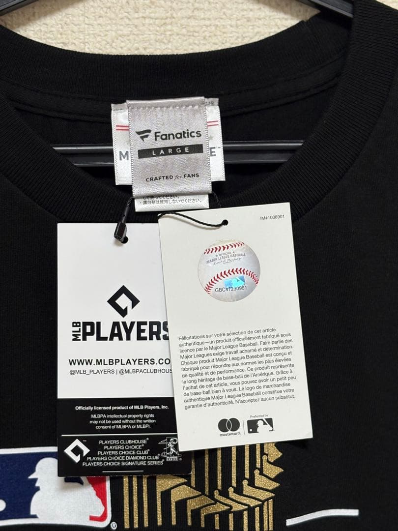 MLBワールドシリーズ2024優勝記念T-Shirt Fanatics サイズL