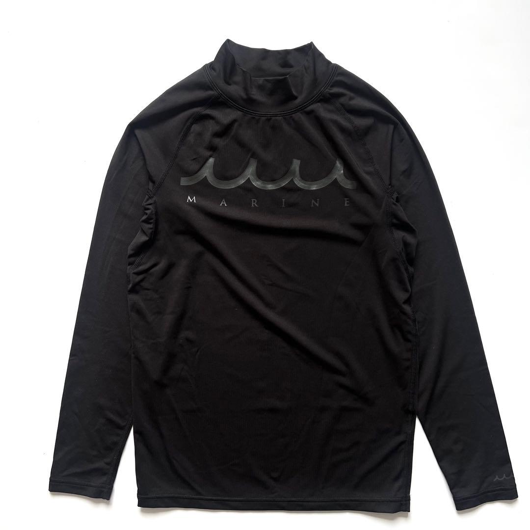 muta MARINE ムータマリン　モックネック　長袖シャツ　メンズ　ロゴ　S