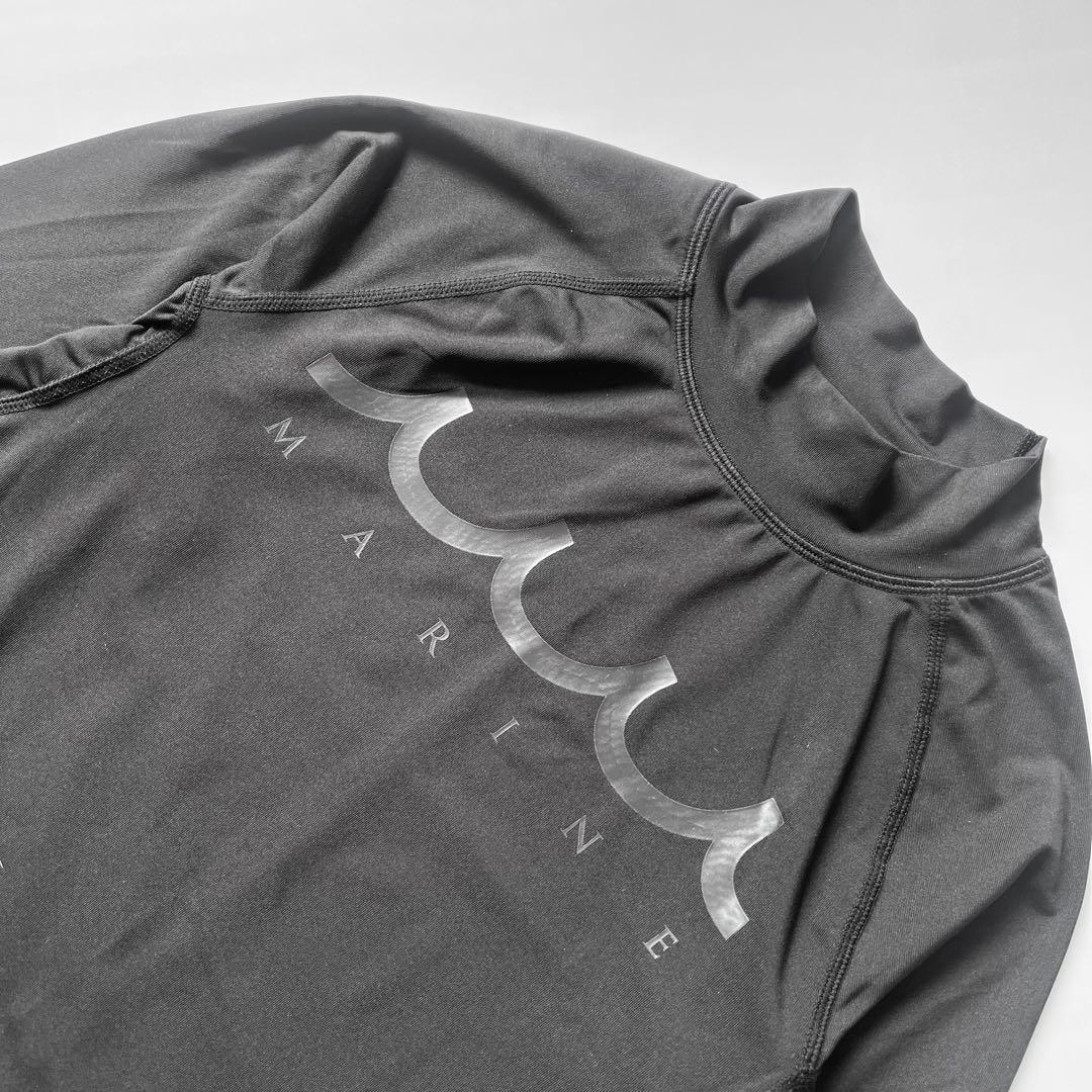 muta MARINE ムータマリン　モックネック　長袖シャツ　メンズ　ロゴ　S