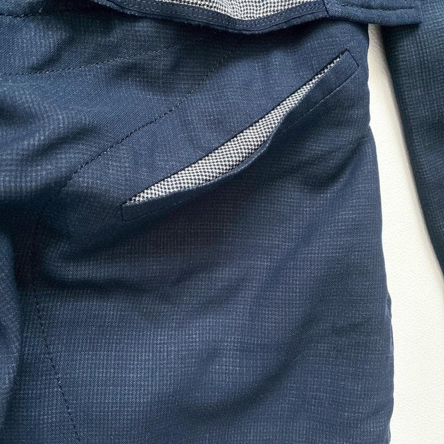 【希少】マリテフランソワジルボー　変形テーラードジャケット アシンメトリー 紺