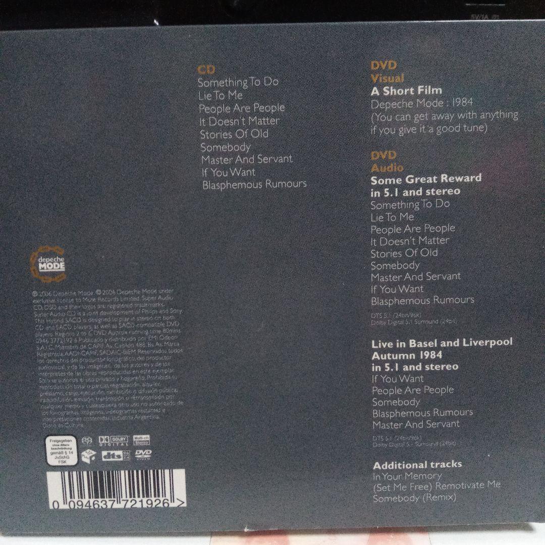洋楽 depeche mode some great reward CD+DVD