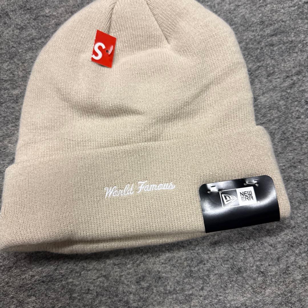 Supreme ニット帽 ベージュ
