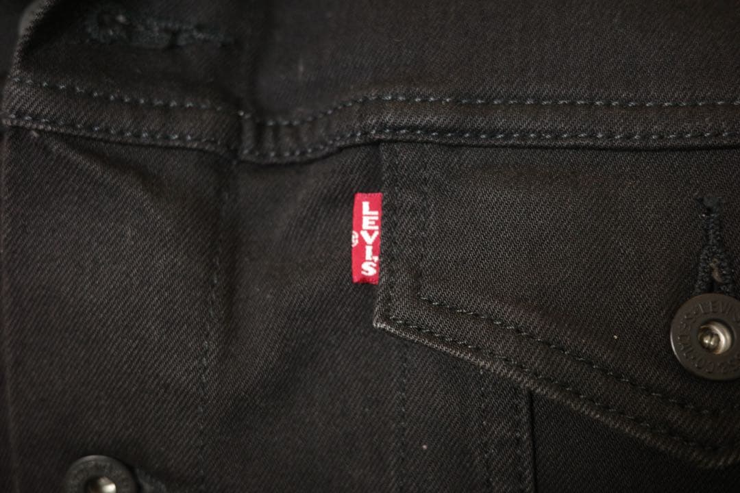 Levi's Premium ブラックデニムジャケット BIG E 黒