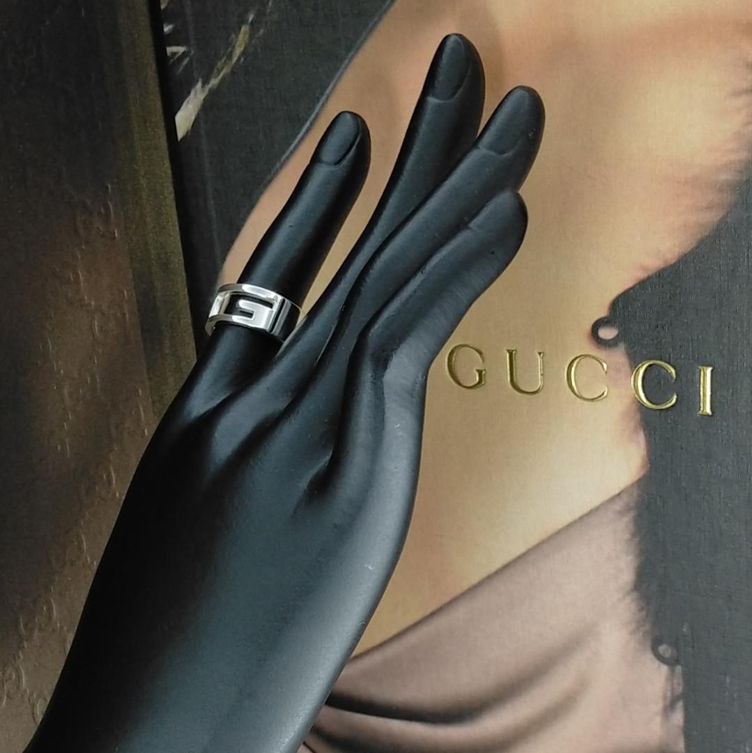 ◆SALE◆【GUCCI】ブランデッド　Ｇ　リング　８号　2009
