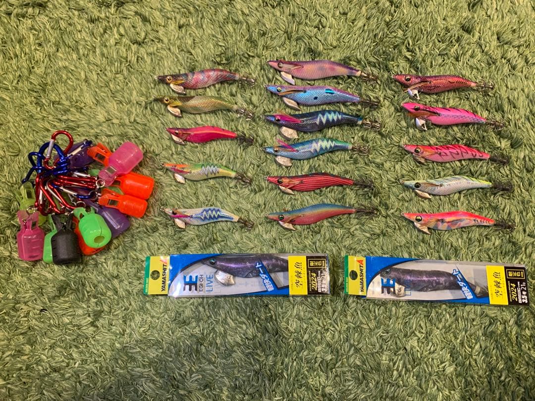 エギ・餌木 セット 多数 18個キーホルダー付き