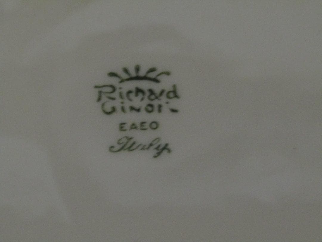 リチャードジノリ　アンティコ　ホワイト　20ｃｍプレート 2枚セット