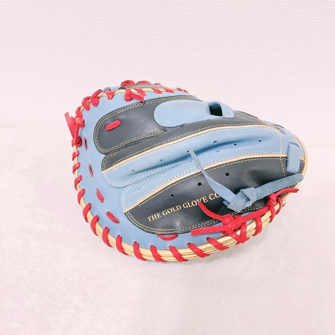 即戦力❣️ 型付き 美品 キャッチャーミット 右投げ 革 オリジナル かっこいい★