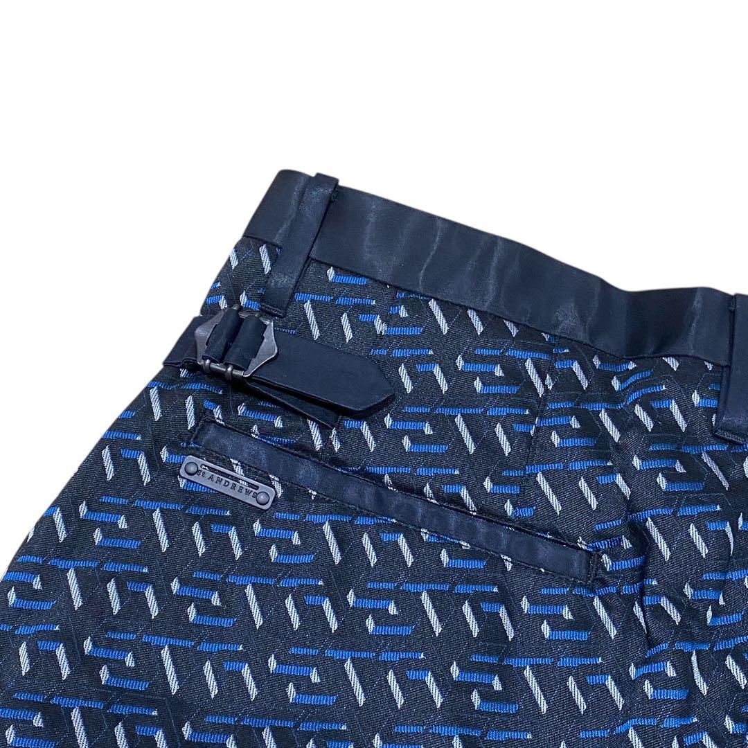 【未使用】定価4.1万円St ANDREWS STAキューブロゴジャガードパンツ