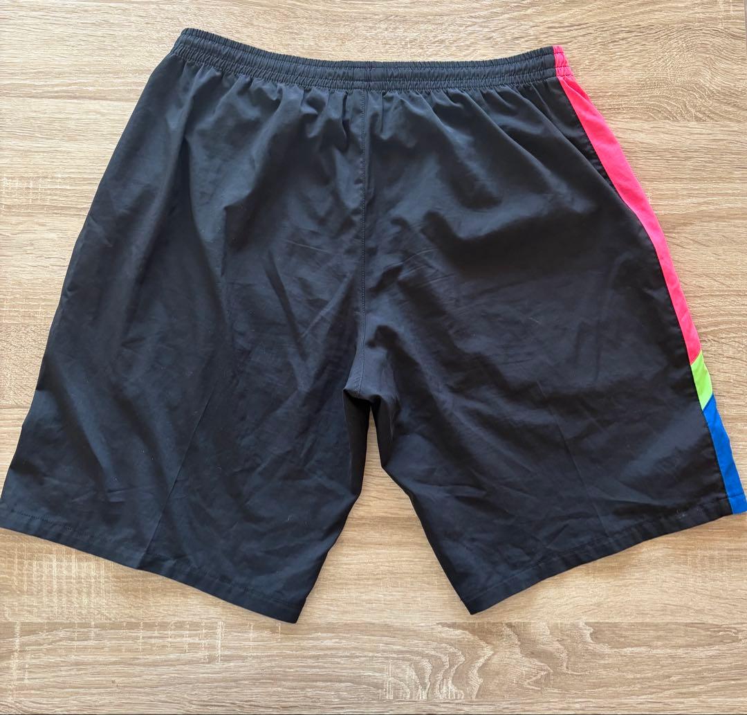 YONEX バドミントンパンツ ブラック ピンク/黄緑/青