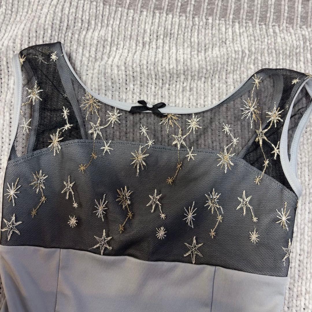 チャコット130 良品　定価2万円位キッズ　ジュニア　チュールが可愛いレオタード