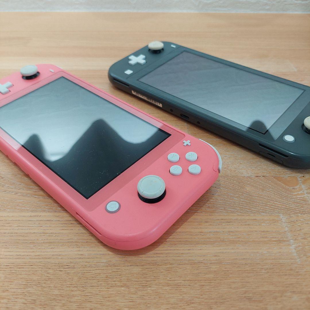 ジャンク品 Nintendo Switch Lite ピンク グレー 2台セット