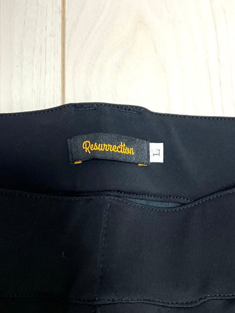 レザレクション ストレッチ　ジョガーパンツ ブラック　新品未使用　メンズ