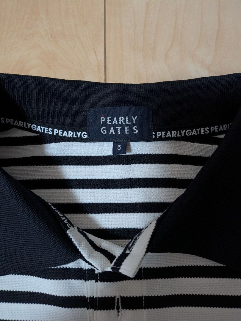PEARLY GATES ストライプ ポロシャツ【新品、未使用】 サイズ5
