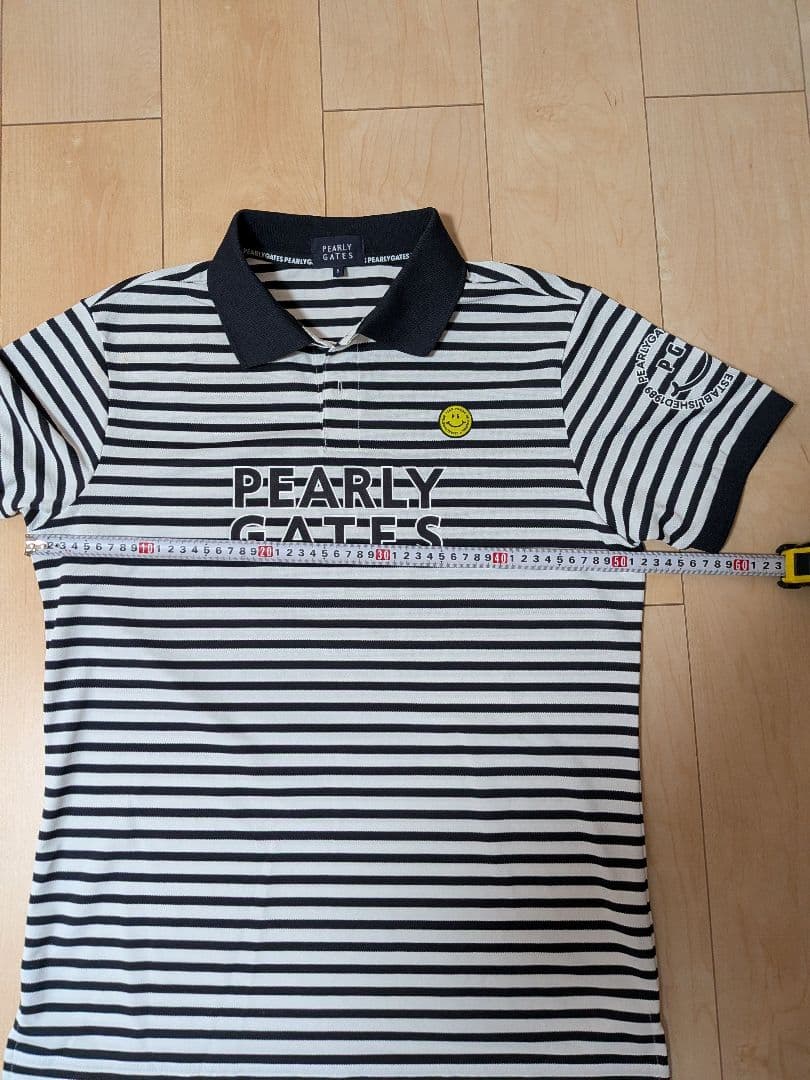 PEARLY GATES ストライプ ポロシャツ【新品、未使用】 サイズ5