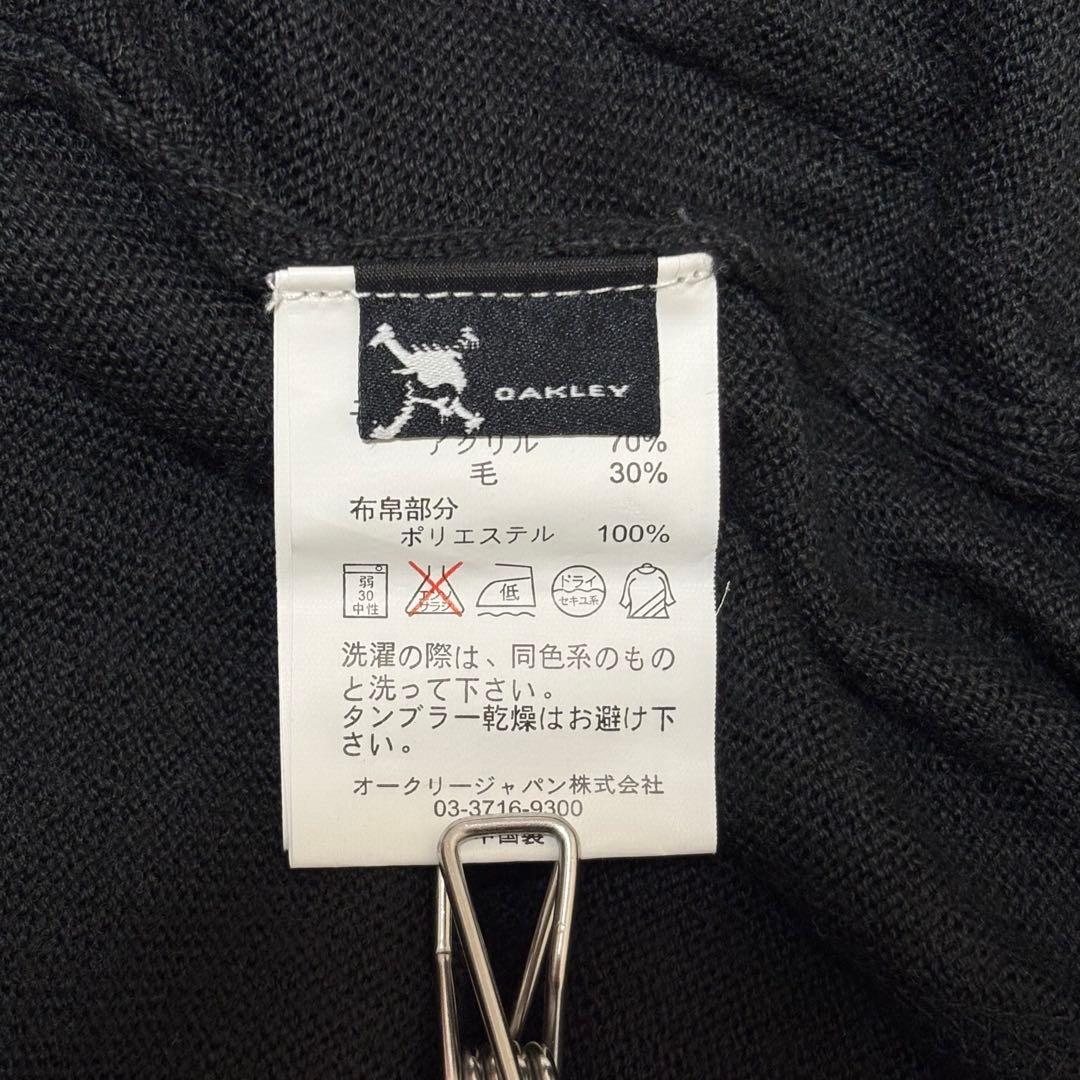 OAKLEY オークリー　メンズ　ゴルフウェア　ナイロン　ブルゾン　黒　XL