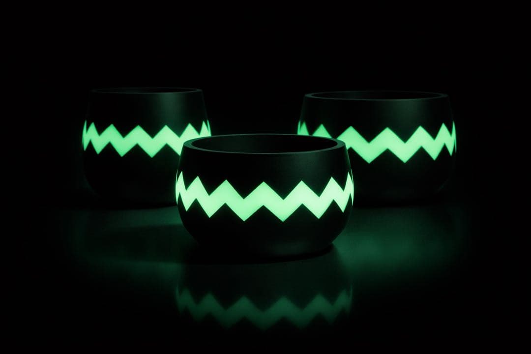 TKS POT 【蓄光】グローホワイト　3個セット