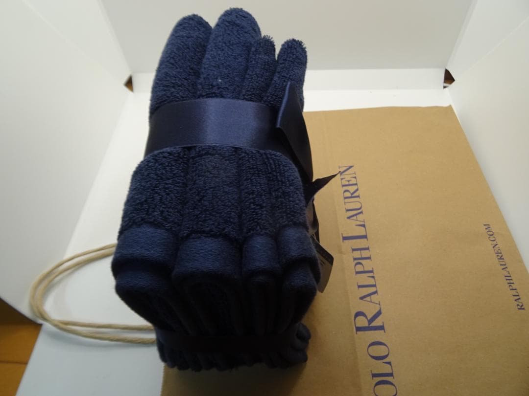 ヨ*☆様 新品★ポロラルフローレンタオルセット4枚紺クマベア