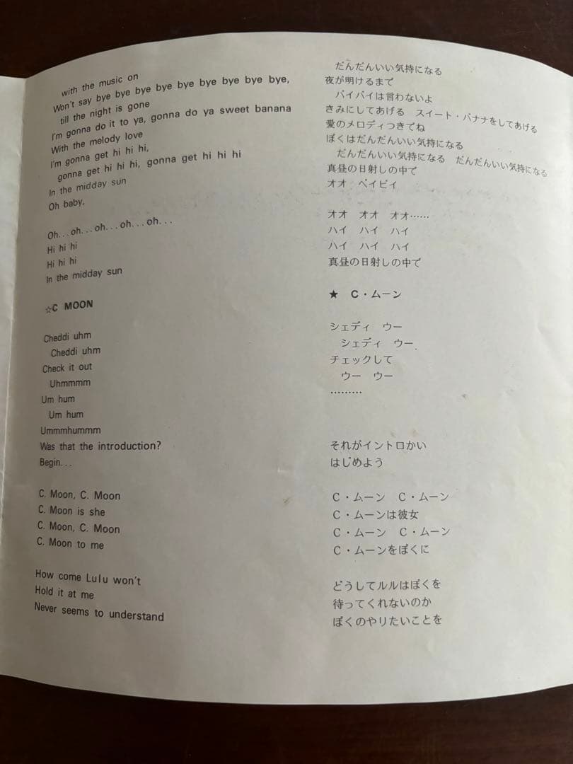 ポール・マッカートニー　赤盤　ハイ・ハイ・ハイ　C・ムーン