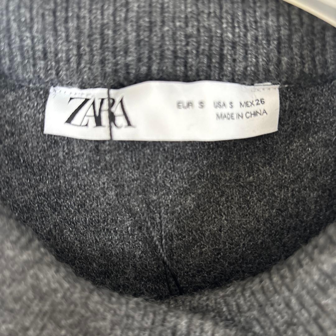 新品　ZARA　ニットケープコート　S