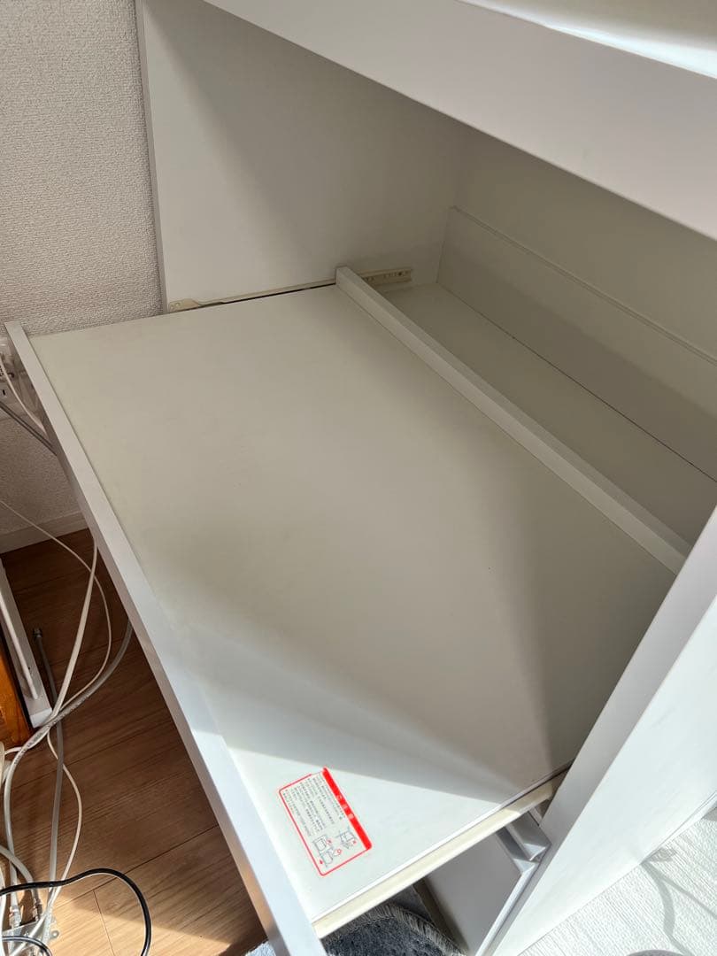 大型レンジが置ける食器棚 2段レンジラック・幅80cm