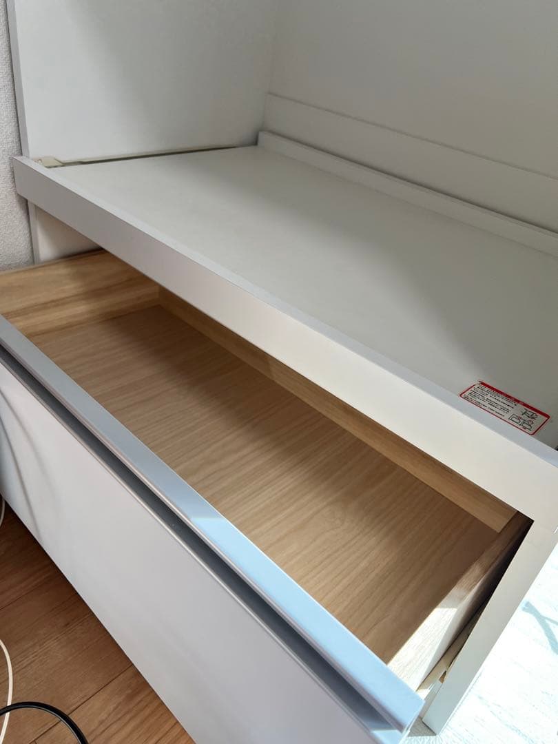 大型レンジが置ける食器棚 2段レンジラック・幅80cm