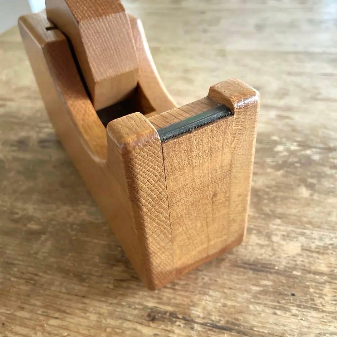 オークヴィレッジ 木製 テープカッター ナチュラル