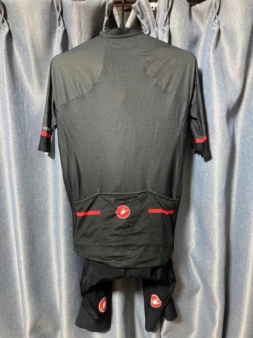 CASTELLI ROSSO CORSA サイクルジャージ 上下　黒