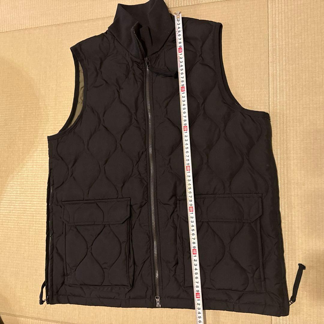 TAION ミリタリー リブハイネックWジップ ダウンベスト　サイズXXL