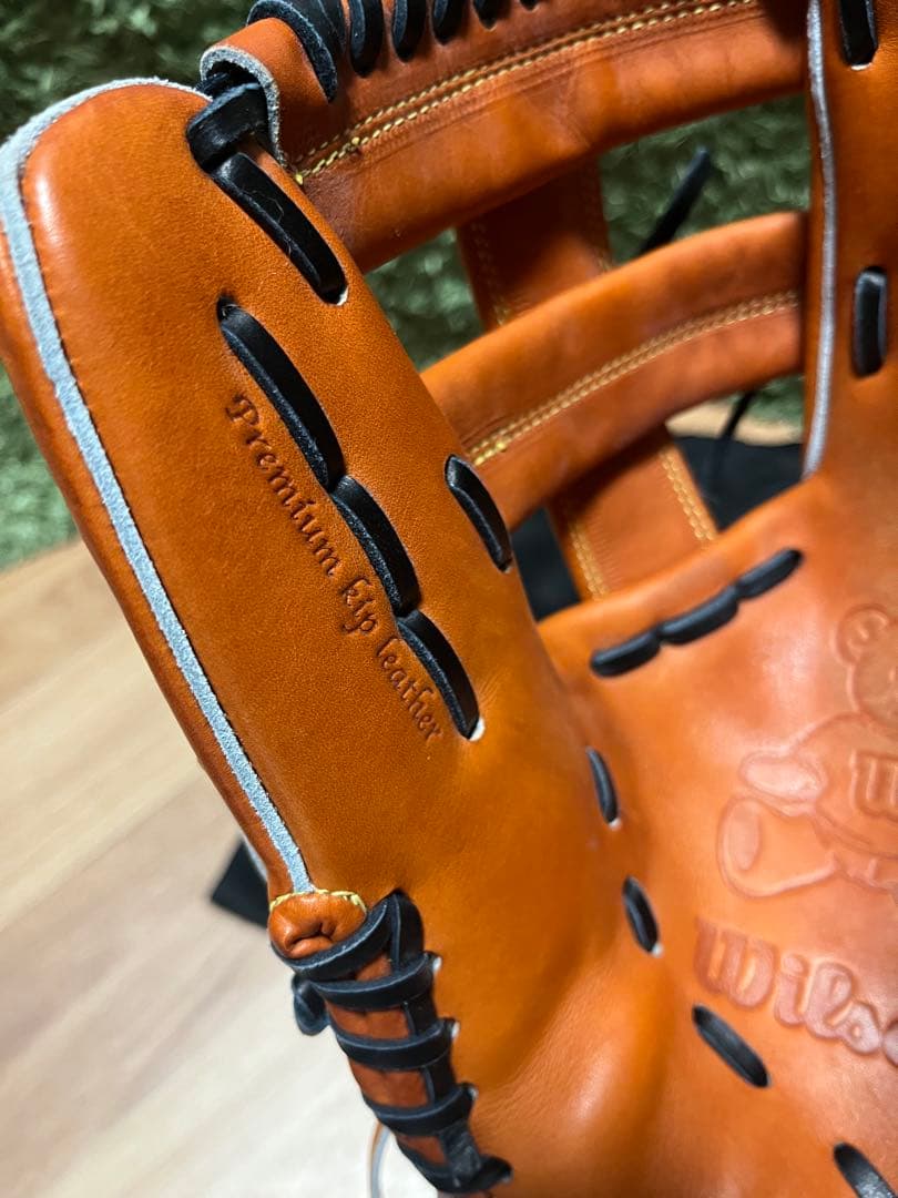 レア‼︎ウィルソンスタッフ 硬式内野手用27型 プレミアムキップレザー Tオレンジ