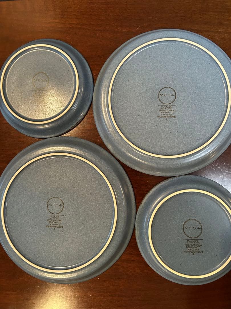 ダンスクMESA メサ　ディナープレート、サラダプレート各2枚
