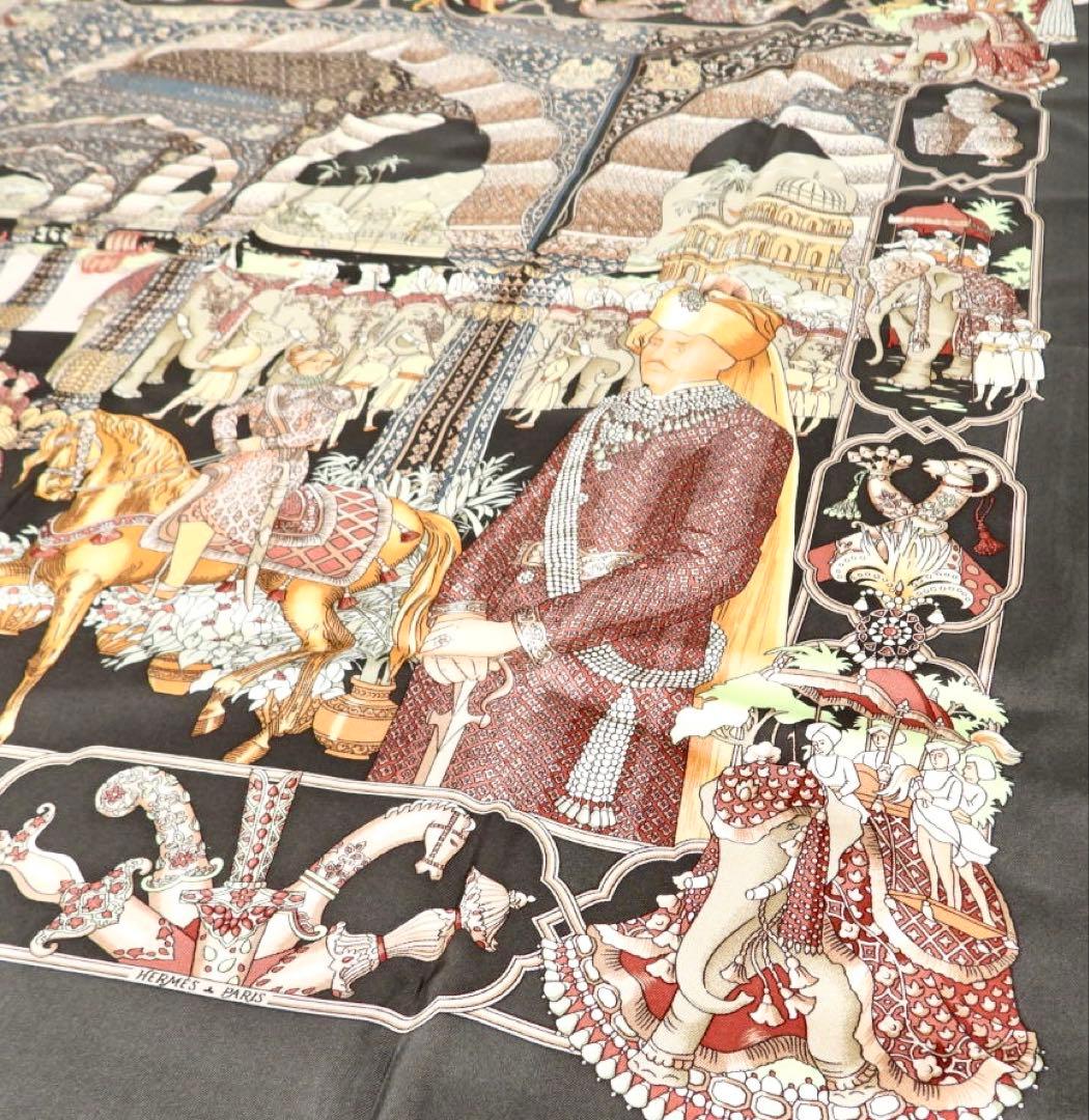 エルメス◇カレ90/スカーフ/マハラジャ/シルク/希少品