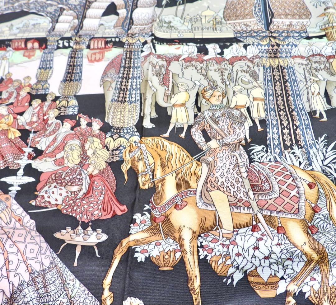 エルメス◇カレ90/スカーフ/マハラジャ/シルク/希少品