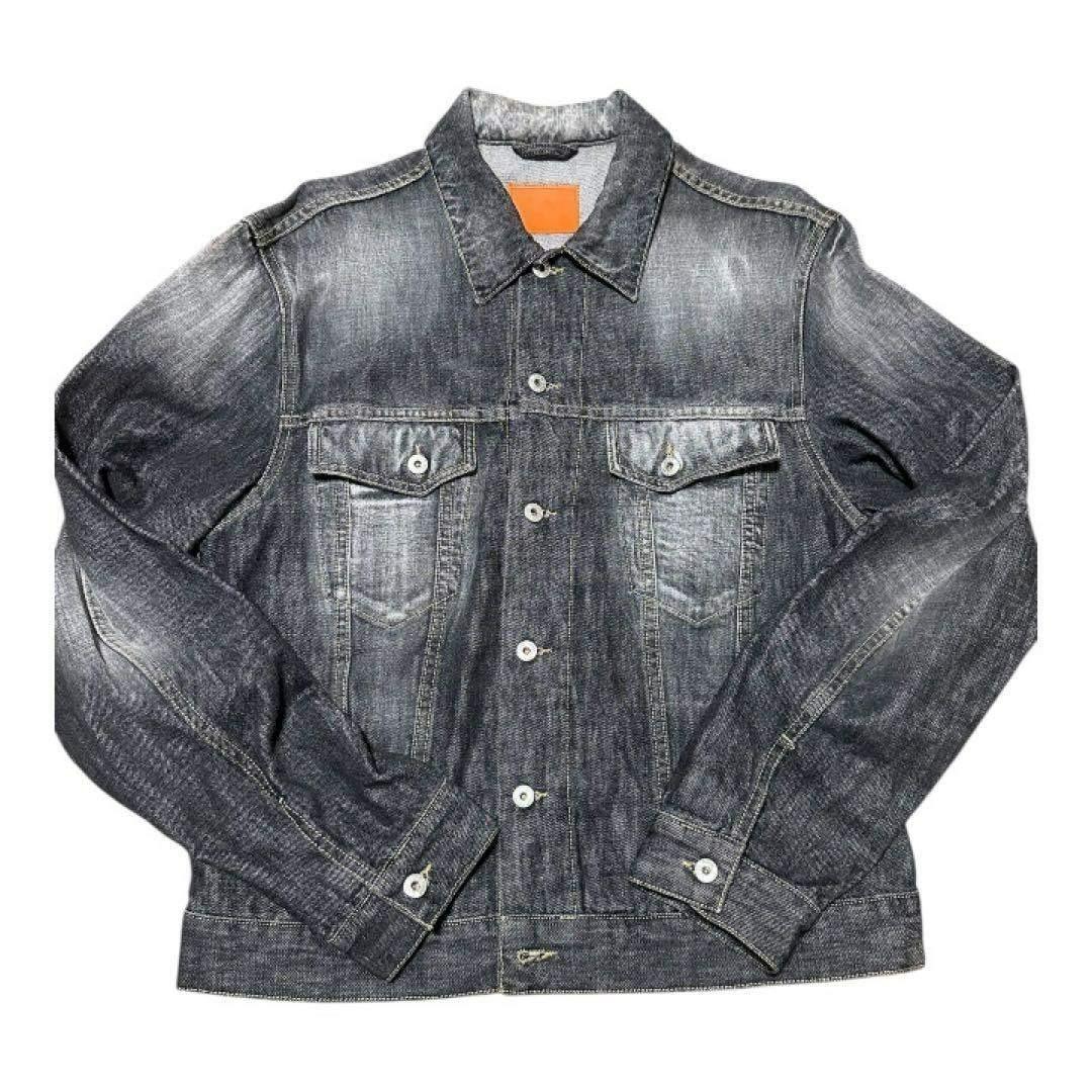 【極希少・イタリア製】ヒューゴボス デニムジャケット オレンジタグ48 L相当