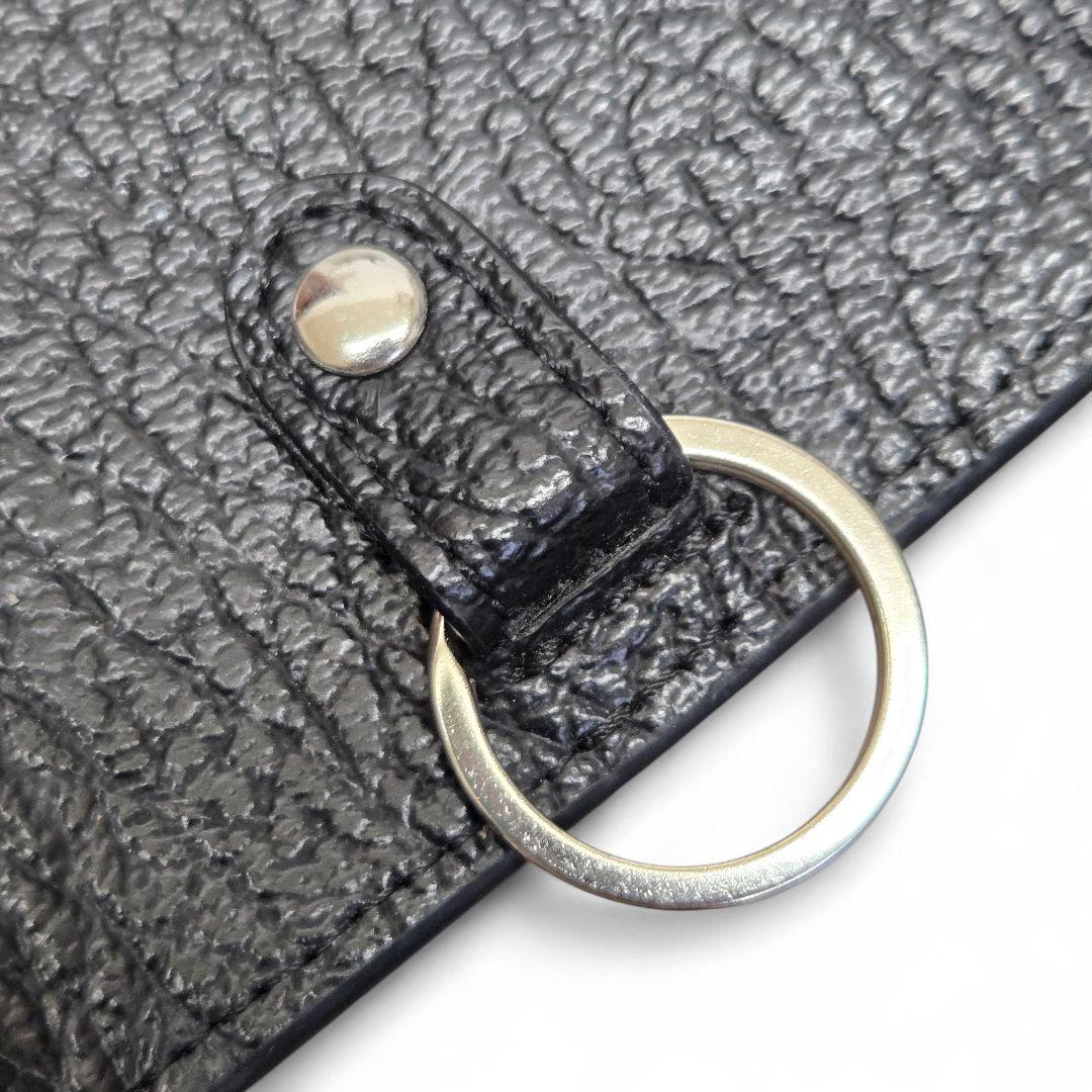 【未使用】メゾンマルジェラ 4ステッチ 6連 レザー キーケース ブラック