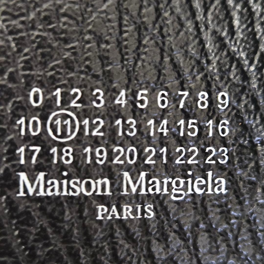 【未使用】メゾンマルジェラ 4ステッチ 6連 レザー キーケース ブラック