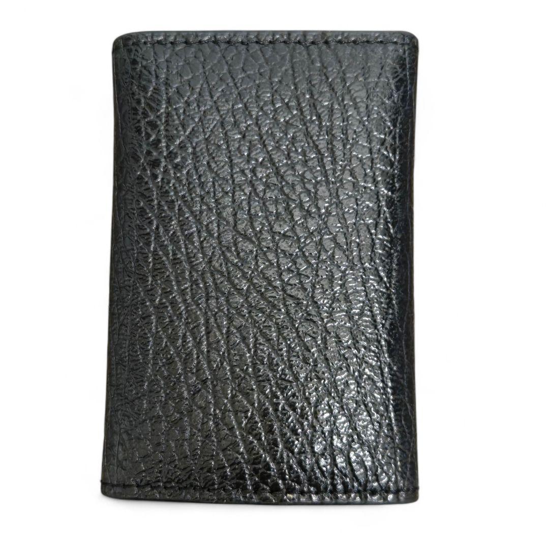 【未使用】メゾンマルジェラ 4ステッチ 6連 レザー キーケース ブラック