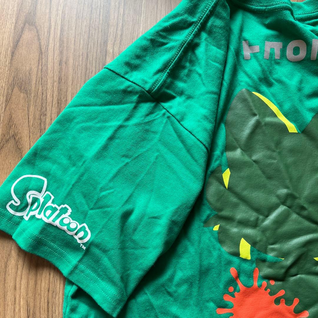 ポケモン　スプラトゥーン　コラボTシャツ　メンズLサイズ　くさ　ニャオハ